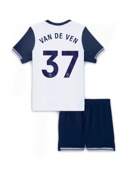 Tottenham Hotspur Micky van de Ven #37 Heimtrikotsatz für Kinder 2024-25 Kurzarm (+ Kurze Hosen)